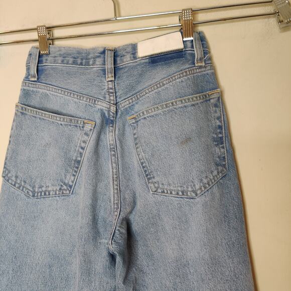 RE/DONE 70's Ultra High Rise Wide Leg Jeans 60's Fade Wash - Picture 10 of 15